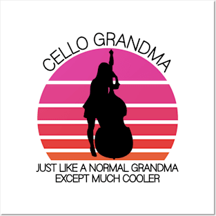 cello grandma Posters and Art